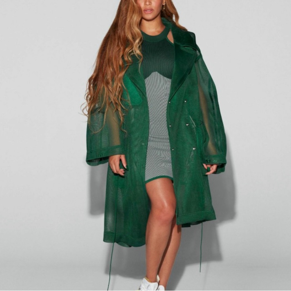 IVY PARK X Adidas mesh jacket, dark green, size L (oversized, fits US10-16